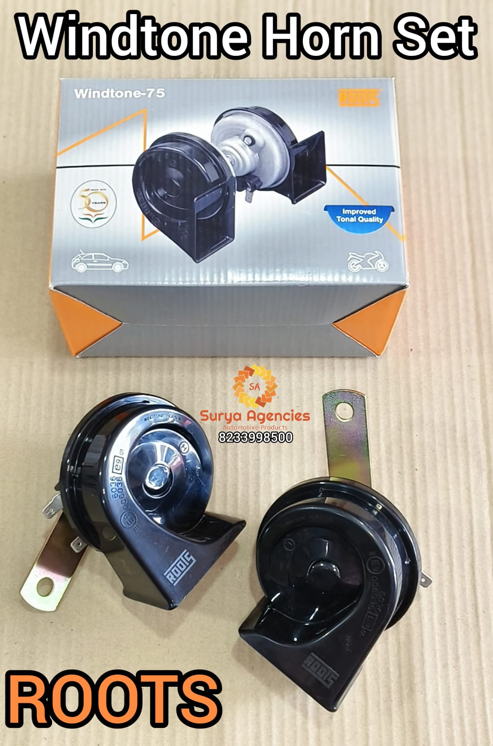Roots Windtone Horn Set 12v