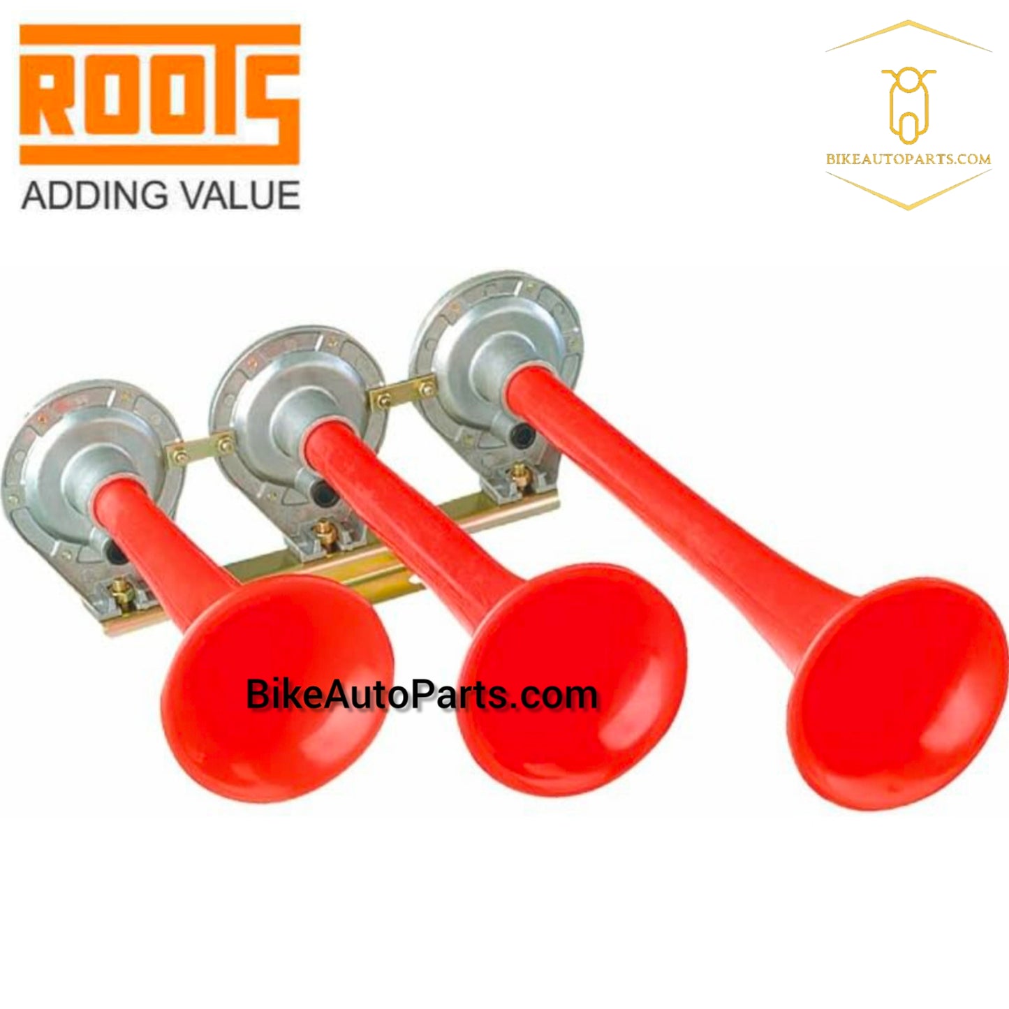 Roots Tri Jumbo Horn Set 12Volt